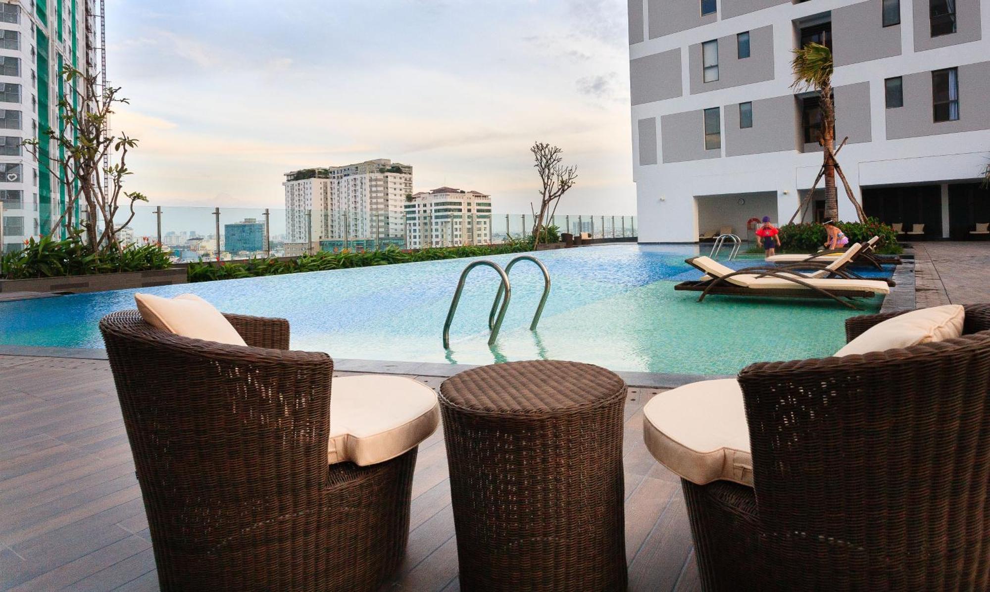 Min' Apartment - Rivergate Residence Downtown Bui Vien - Free Pool Ciudad Ho Chi Minh  Exterior foto